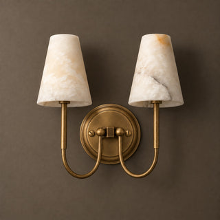 Aethel Tapered Alabaster Sconce