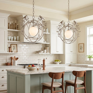 Avionet Songbird Brass Chandelier – detail 7