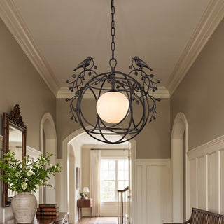 Avionet Songbird Brass Chandelier – detail 5