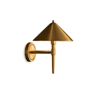 Bravin Brass Cone Sconce