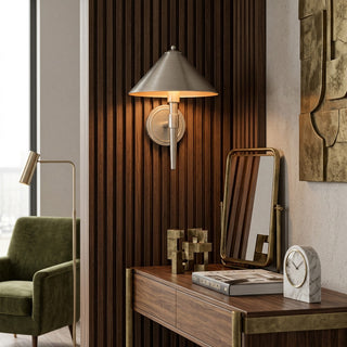 Bravin Brass Cone Sconce