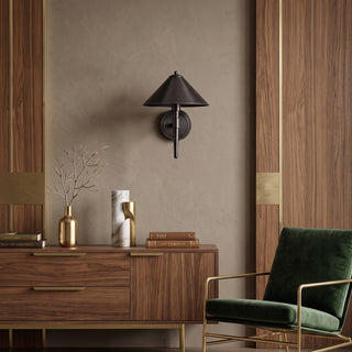 Bravin Brass Cone Sconce
