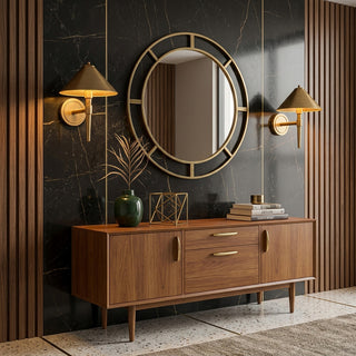 Bravin Brass Cone Sconce
