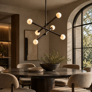 Caelen Alabaster Axis Chandelier
