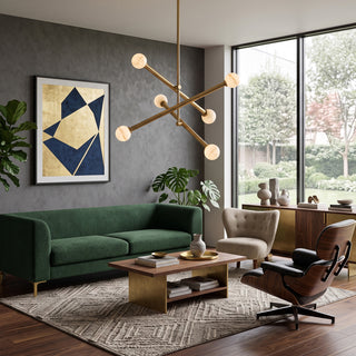 Caelen Alabaster Axis Chandelier