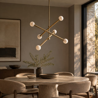 Caelen Alabaster Axis Chandelier