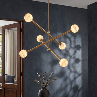 Caelen Alabaster Axis Chandelier