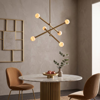 Caelen Alabaster Axis Chandelier