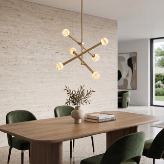 Caelen Alabaster Axis Chandelier