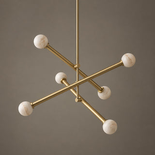 Caelen Alabaster Axis Chandelier