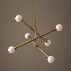 Lacquered Burnished Brass & White