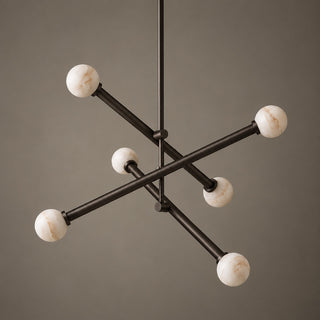 Caelen Alabaster Axis Chandelier