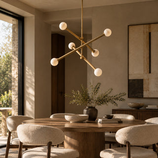 Caelen Alabaster Axis Chandelier
