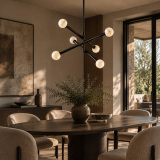Caelen Alabaster Axis Chandelier