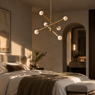 Caelen Alabaster Axis Chandelier