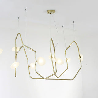 Contour Brass Linear Chandelier – detail 14
