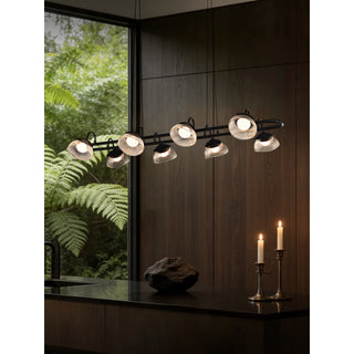 Coronis Linear Fluted Glass LED Chandelier