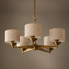 Antiqued Brass & Off-White