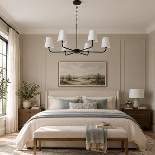 Lampadario a bracci sottile Davenis
