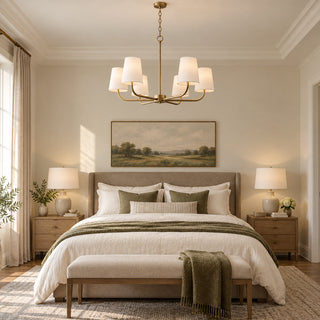 Lampadario a bracci sottile Davenis