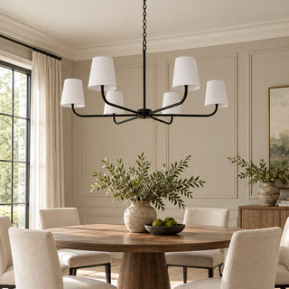 Lampadario a bracci sottile Davenis