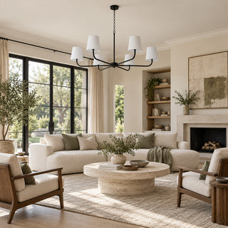 Lampadario a bracci sottile Davenis