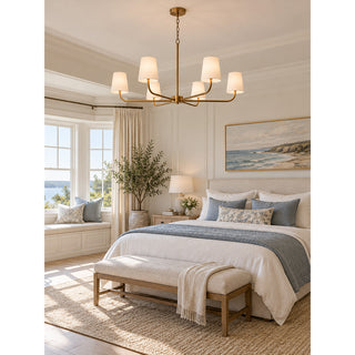 Lampadario a bracci sottile Davenis