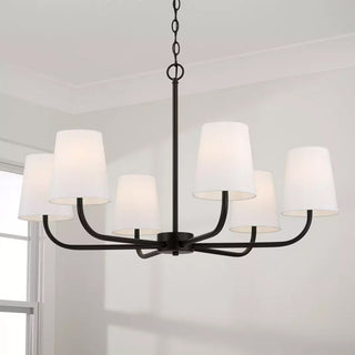 Lampadario a bracci sottile Davenis