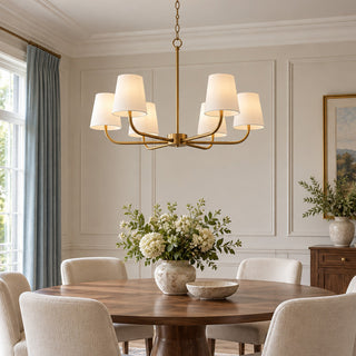Lampadario a bracci sottile Davenis