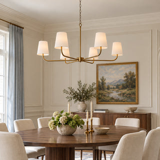 Lampadario a bracci sottile Davenis