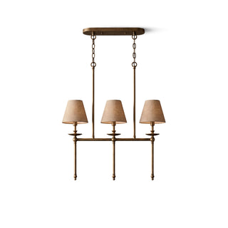 Elora Bobeche Linen Chandelier