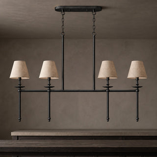 Elora Bobeche Linen Chandelier