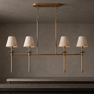 Elora Bobeche Linen Chandelier