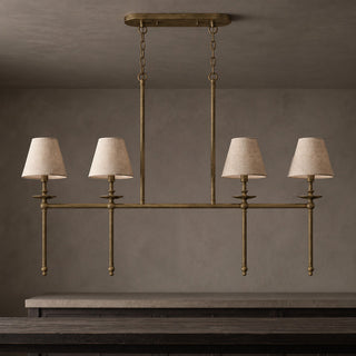 Elora Bobeche Linen Chandelier