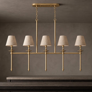 Elora Bobeche Linen Chandelier