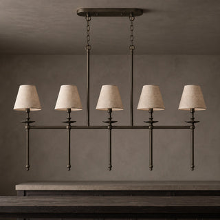 Elora Bobeche Linen Chandelier