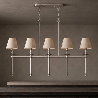 Elora Bobeche Linen Chandelier