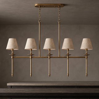 Elora Bobeche Linen Chandelier