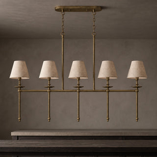 Elora Bobeche Linen Chandelier