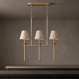 Elora Bobeche Linen Chandelier