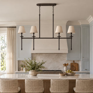 Elora Bobeche Linen Chandelier