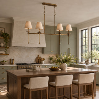 Elora Bobeche Linen Chandelier
