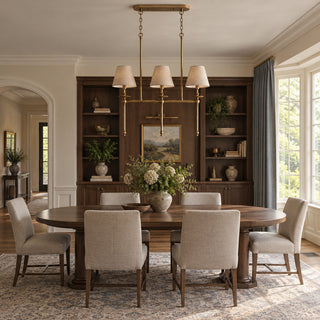 Elora Bobeche Linen Chandelier