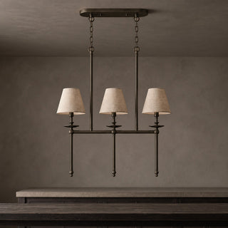 Elora Bobeche Linen Chandelier