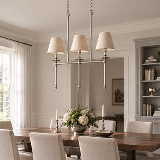 Elora Bobeche Linen Chandelier