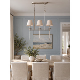 Elora Bobeche Linen Chandelier