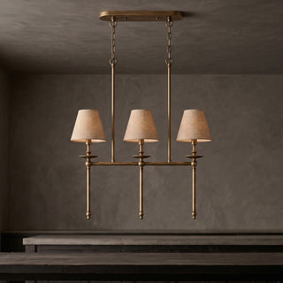 Elora Bobeche Linen Chandelier