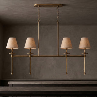 Elora Bobeche Linen Chandelier