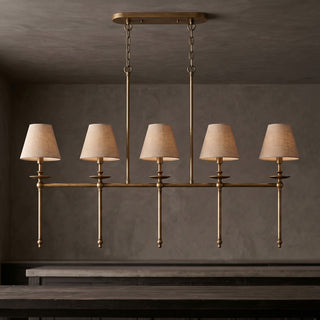 Elora Bobeche Linen Chandelier