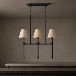 Elora Bobeche Linen Chandelier